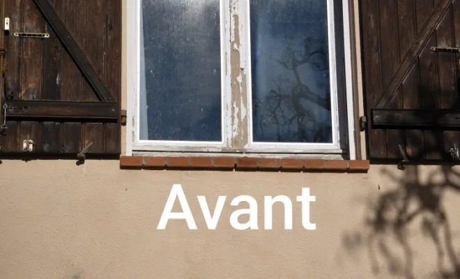 Pose d'une fenêtre à ouvrant caché deux vantaux en aluminium a  Puget sur Argens, Fréjus, Alu Def Service