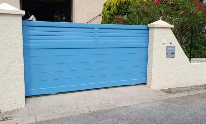 Installation de portail aluminium motorisé, Fréjus, Alu Def Service