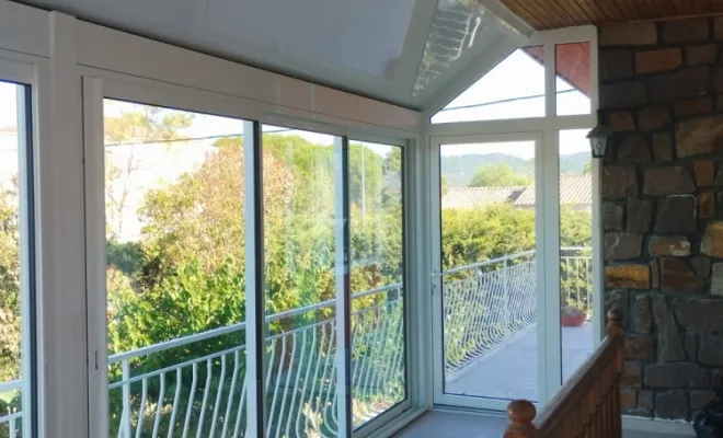 fermeture d une terrasse, Puget sur argens, Aludefservice